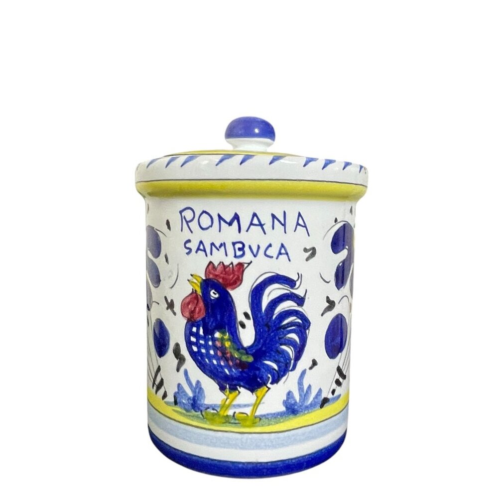 Romana Sambuca Italian Ceramic Jar With Lid